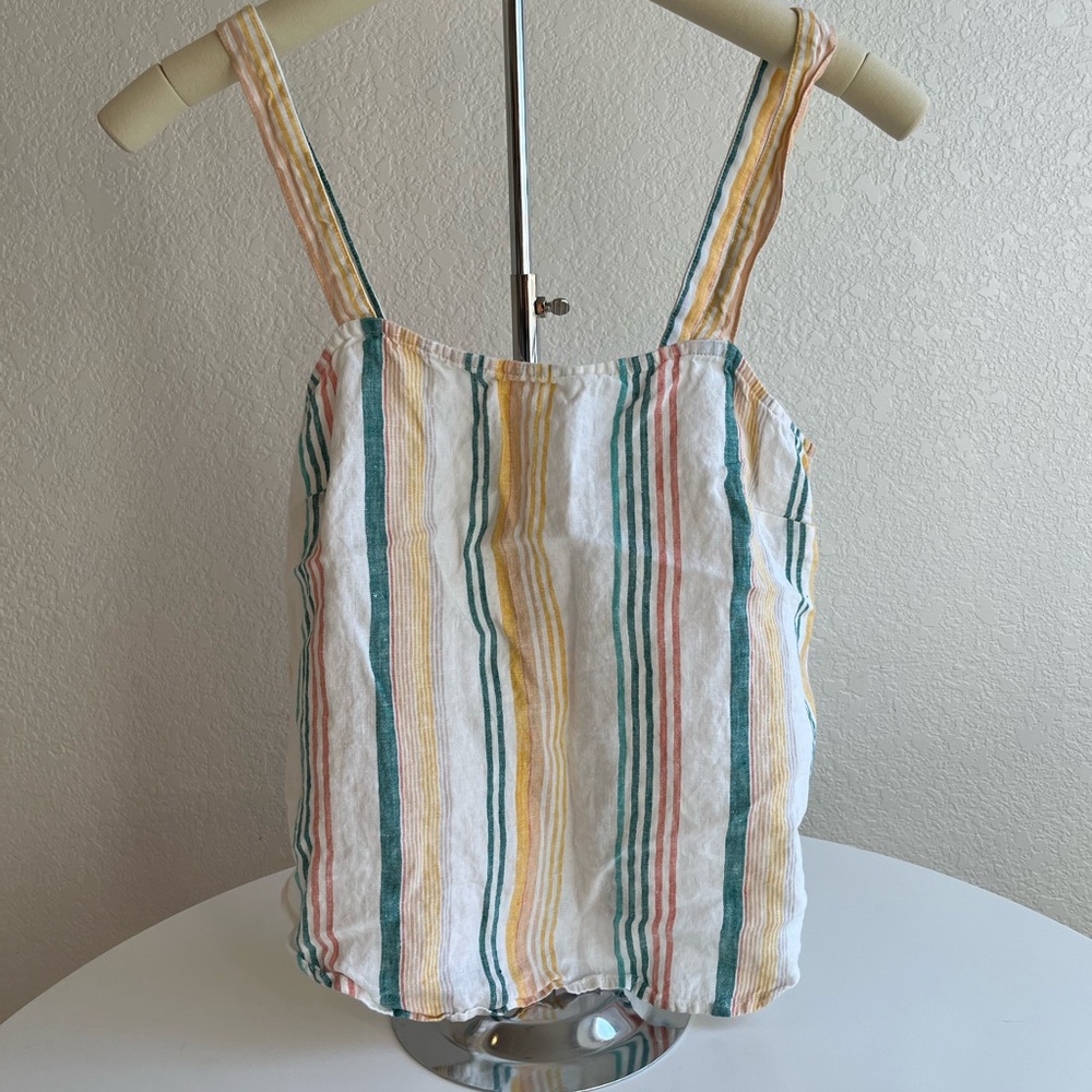 Madewell Striped Linen Top XS